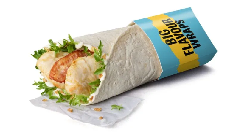 McDonald's Wrap of the Day The Caesar & Bacon Chicken One Grilled
